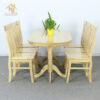 Bàn Ăn Gỗ Sồi Oval 6 Ghế Sang Trọng