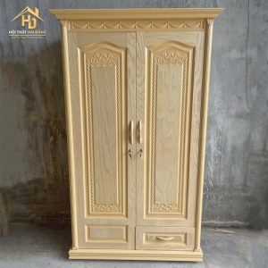 Tủ Quần Áo 2 Cánh Gỗ Tự Nhiên Giá Xưởng