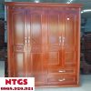 Tủ Quần Áo Ốp Xoan 4 Cánh Giá Xưởng TQA005