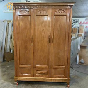 Tủ quần áo gỗ sồi 3 cánh