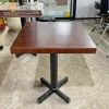 bàn cafe chân sắt mặt gỗ
