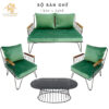 Bộ Sofa Cafe Khung Sắt Lót Nệm Giá Xưởng
