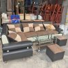 Bộ Sofa Góc Chữ L Nâu Đen Giá Xưởng SF016