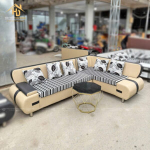 Sofa Da Góc Chữ L Hoa Văn Cao Cấp (Nhiều Màu) 3 bo sofa 11