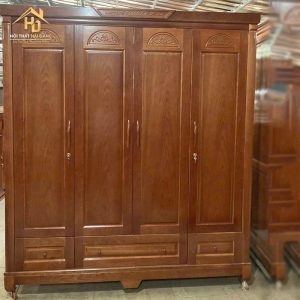 tủ quần áo sồi màu nhớt