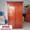 Tủ Quần Áo Gỗ Xoan 2 Cánh Giá Xưởng TQA023