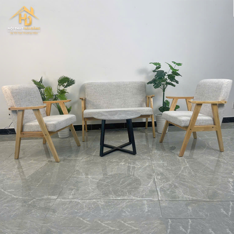 Bộ Bàn Ghế Sofa Cafe Gỗ Nệm Xám Hiện Đại ban-ghe-cafe-go-1 Bộ Bàn Ghế Sofa Cafe Gỗ Nệm Xám Hiện Đại