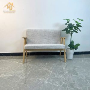 Bộ Bàn Ghế Sofa Cafe Gỗ Nệm Xám Hiện Đại 4 ban ghe cafe go 3