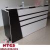 Quầy Lễ Tân Màu Trắng Đen Giá Xưởng QLT091