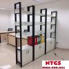 Tủ Kệ Gỗ Hồ Sơ Khung Sắt Giá Xưởng THS027