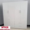 Tủ Quần Áo 4 Cánh Màu Trắng Giá Xưởng TQA022