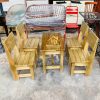 Bộ Bàn Ghế Gỗ Cóc Có Tựa CF089