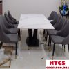 Bộ Bàn Ăn Mặt Đá 8 Ghế Nệm