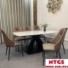 Bộ Bàn Ăn Mặt Đá Kèm 6 Ghế Spot