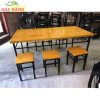 Bộ Bàn Quán Ăn 6 Ghế Đẩu