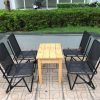 Bộ Bàn Cafe 4 Ghế Xếp Lưng Lưới