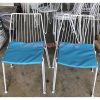 Ghế Sắt Kỹ Nghệ Màu Trắng Lót Nệm