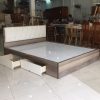 Giường Ngủ 1m6 Bọc Nệm Có Hộc Kéo Giá Xưởng