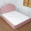 Giường Ngủ 1m6 Bọc Nệm Màu Hồng Đẹp