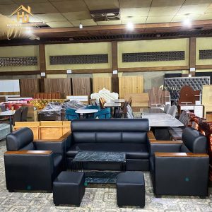 Sofa Nhật Bọc Da Màu Đen Giá Xưởng (Nhiều Màu)
