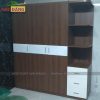 Tủ Quần Áo Màu Nâu Liền Kệ