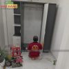 Tủ Quần Áo 2 Buồng Liền Kệ Góc