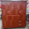 Tủ Áo Okal 4 Cánh 1M8 Màu Nâu Giá Xưởng