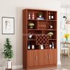 Tủ Trưng Bày Rượu Màu Nâu Gỗ Sang Trọng