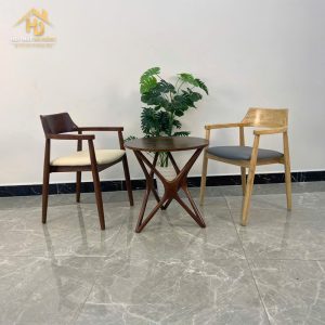 bộ bàn cafe tựa lưng cao