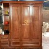 Tủ Quần Áo 3 Cánh Gỗ Xoan Liền Kệ Giá Xưởng