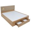 Giường Ngủ Gỗ 1M6 Có Nệm Đầu Giường Sang Trọng