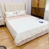 Giường Bọc Nệm 1M8 Màu Trắng Sang Trọng Giá Xưởng