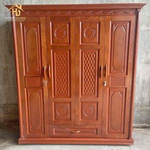 Tủ Quần Áo 4 Cánh Gỗ Xoan Giá Xưởng