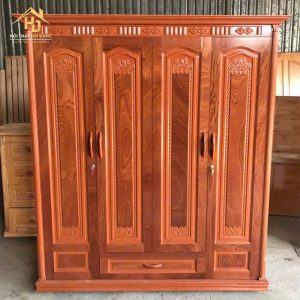 Tủ Quần Áo 4 Cánh Gỗ Xoan Giá Xưởng 4 tu quan ao 4 canh 5