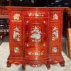 Tủ Thờ Gỗ Tự Nhiên Màu Nâu Đỏ Sang Trọng