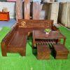 Bộ Salon Gỗ Chữ L Cao Cấp Giá Tốt