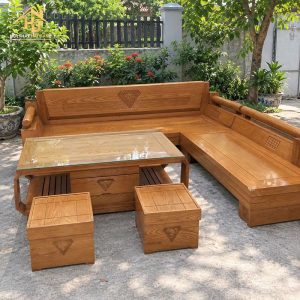 Bộ Salon Gỗ Tân Cổ Điển Sang Trọng