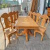 Bộ Bàn Ăn 8 Ghế Gỗ Phong Cách Cổ Điển 