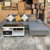 Bộ Sofa Góc L Màu Xám Sang Trọng