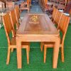 Bộ Bàn Ăn 6 Ghế Gỗ Tự Nhiên Hiện Đại Giá Xưởng