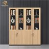 Tủ Hồ Sơ Cánh Kính 1M83x1M6 Hiện Đại Giá Xưởng
