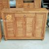 Tủ Giày Dép 4 Cánh Gỗ Tự Nhiên Sang Trọng