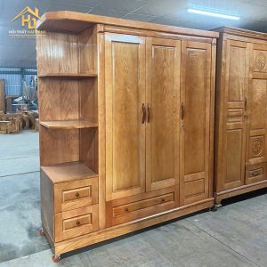 Tủ Quần Áo Gỗ Hiện Đại 3 Cánh Giá Xưởng 3 tủ quần áo 3 cánh kèm kệ