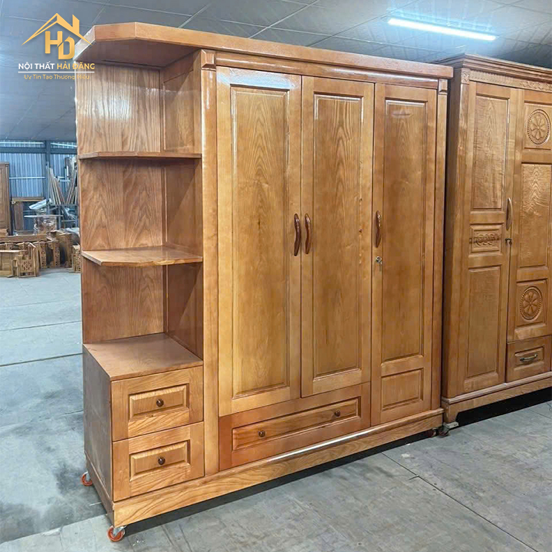Tủ Quần Áo Gỗ Hiện Đại 3 Cánh Giá Xưởng tu-quan-ao-kem-ke Tủ Quần Áo Gỗ Hiện Đại 3 Cánh Giá Xưởng