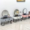 Bàn Trang Điểm Gương Tròn Gắn LED