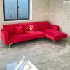 Sofa Chữ L Bọc Vải Nhung Hiện Đại (Nhiều Màu)