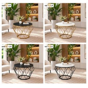 Bàn sofa Diamond mặt kính