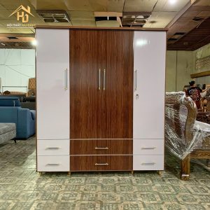 tủ quần áo nhựa 4 cánh 6 hộc