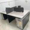 Cụm Bàn Làm Việc 4 Chỗ 1Mx2M Hiện Đại