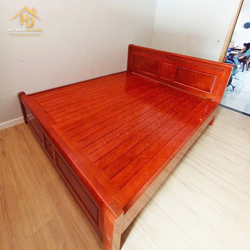 giuong-go-dat-phan Giường Gỗ Sồi Dạt Phản 1M6 Sang Trọng Giá Xưởng